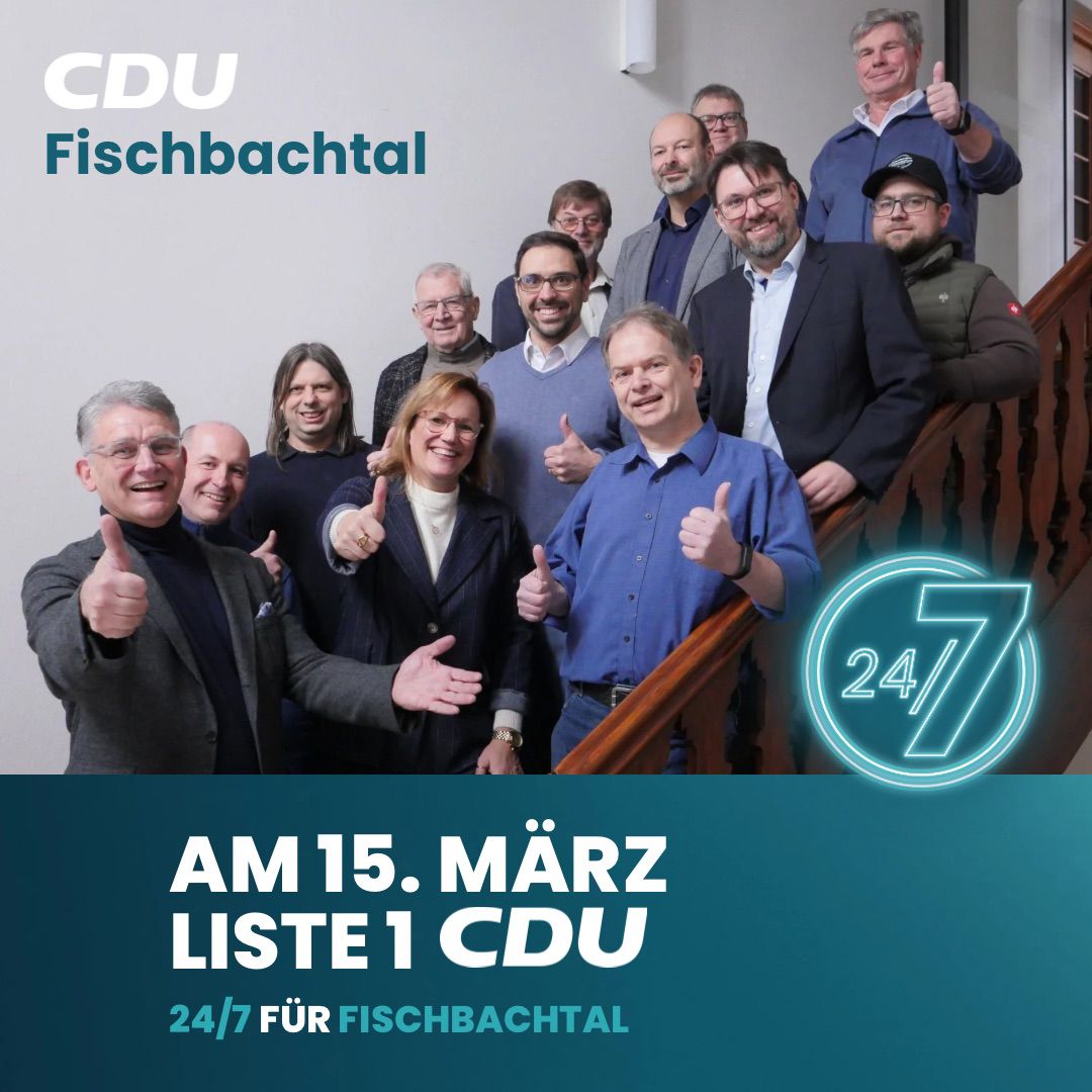 Die CDU Kandidaten f�r die Gemeindevertretung. Es fehlen Gabriele Pauker-Bu� und Alfred Bu�.